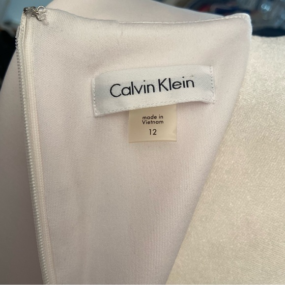 Calvin Klein Red and White Midi Dress - Picture 10 of 11